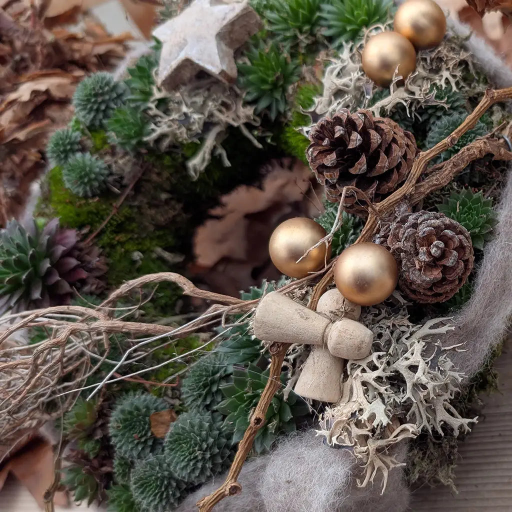 Nachhaltigen Dekokranz als Adventskranz zu Weihnachten kaufen – Green Me Up