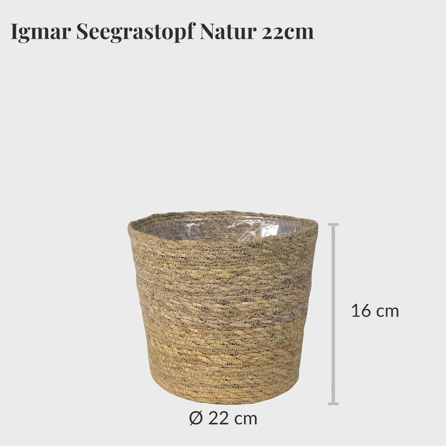 4er Übertopfset 1L 1M 2S Natur