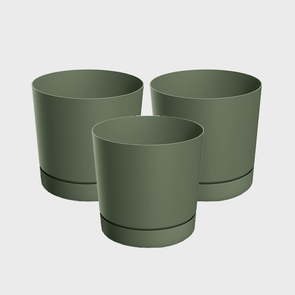 3er Übertopfset 3S Blumentopf Modern 15cm