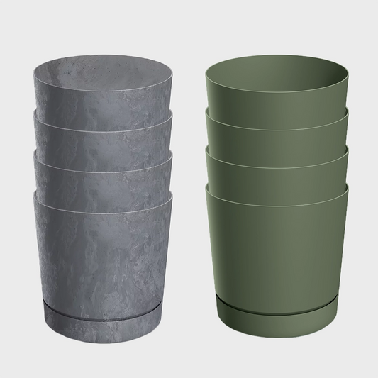 4er Übertopfset 4S Blumentopf Modern 15cm