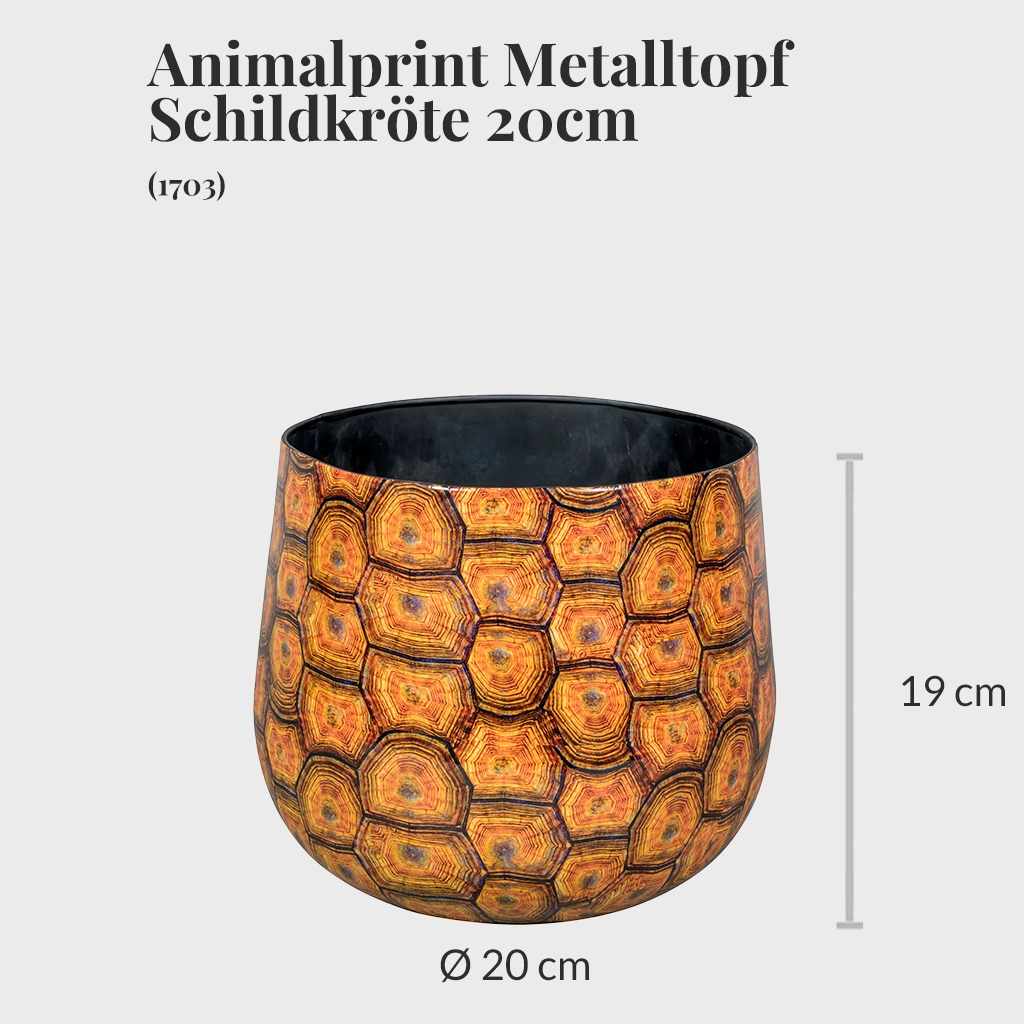 Animalprint Metalltopf 20cm