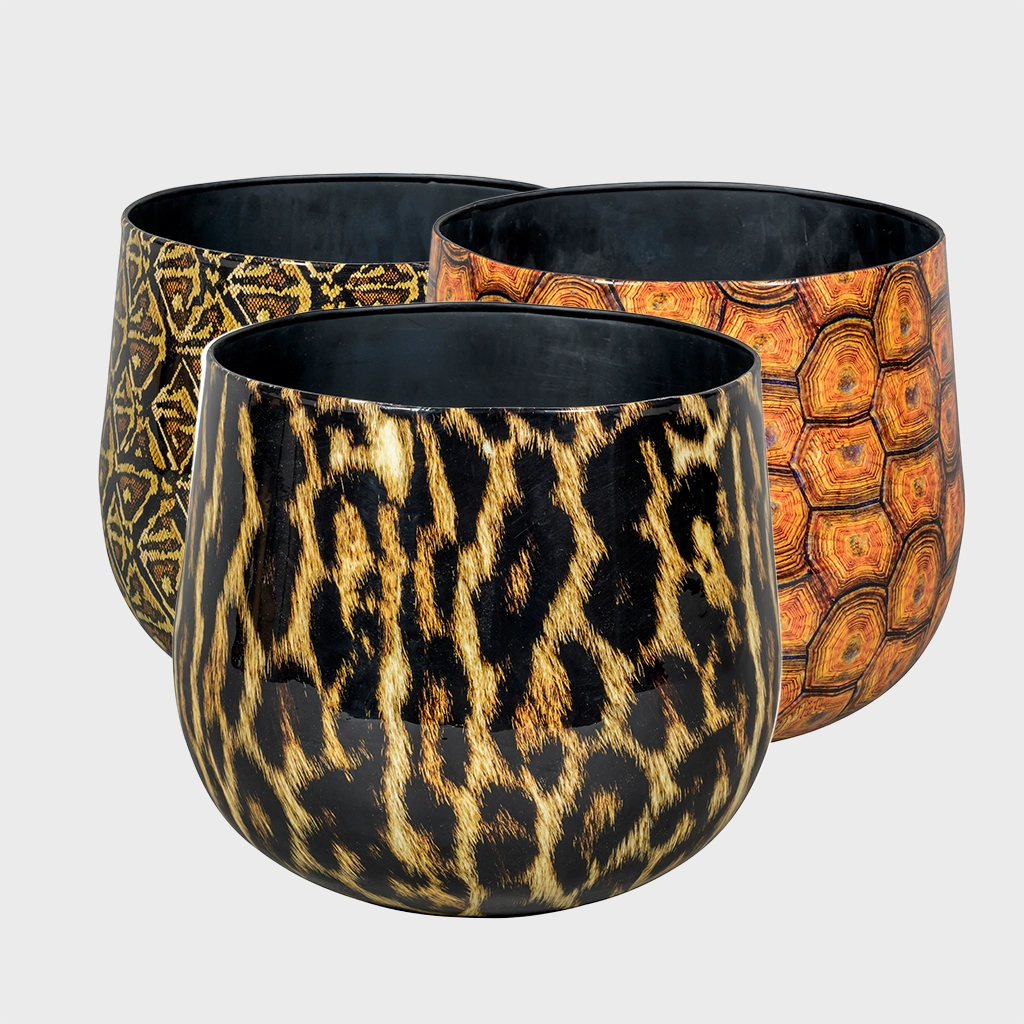 Animalprint Metalltopf 32cm