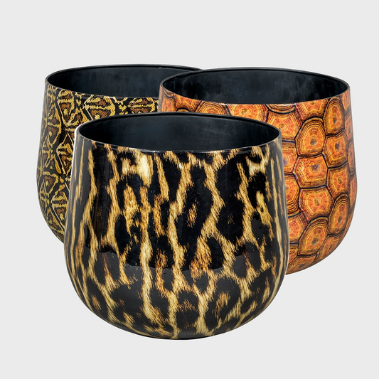 Animalprint Metalltopf 32cm