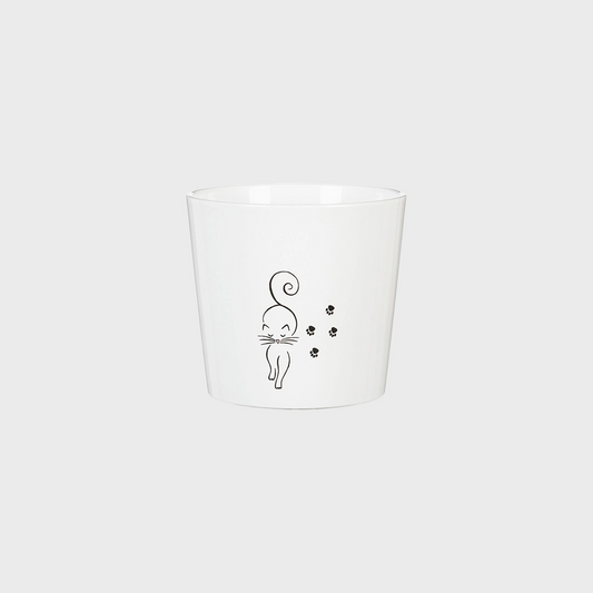 Catwalk Keramiktopf Weiß 13cm