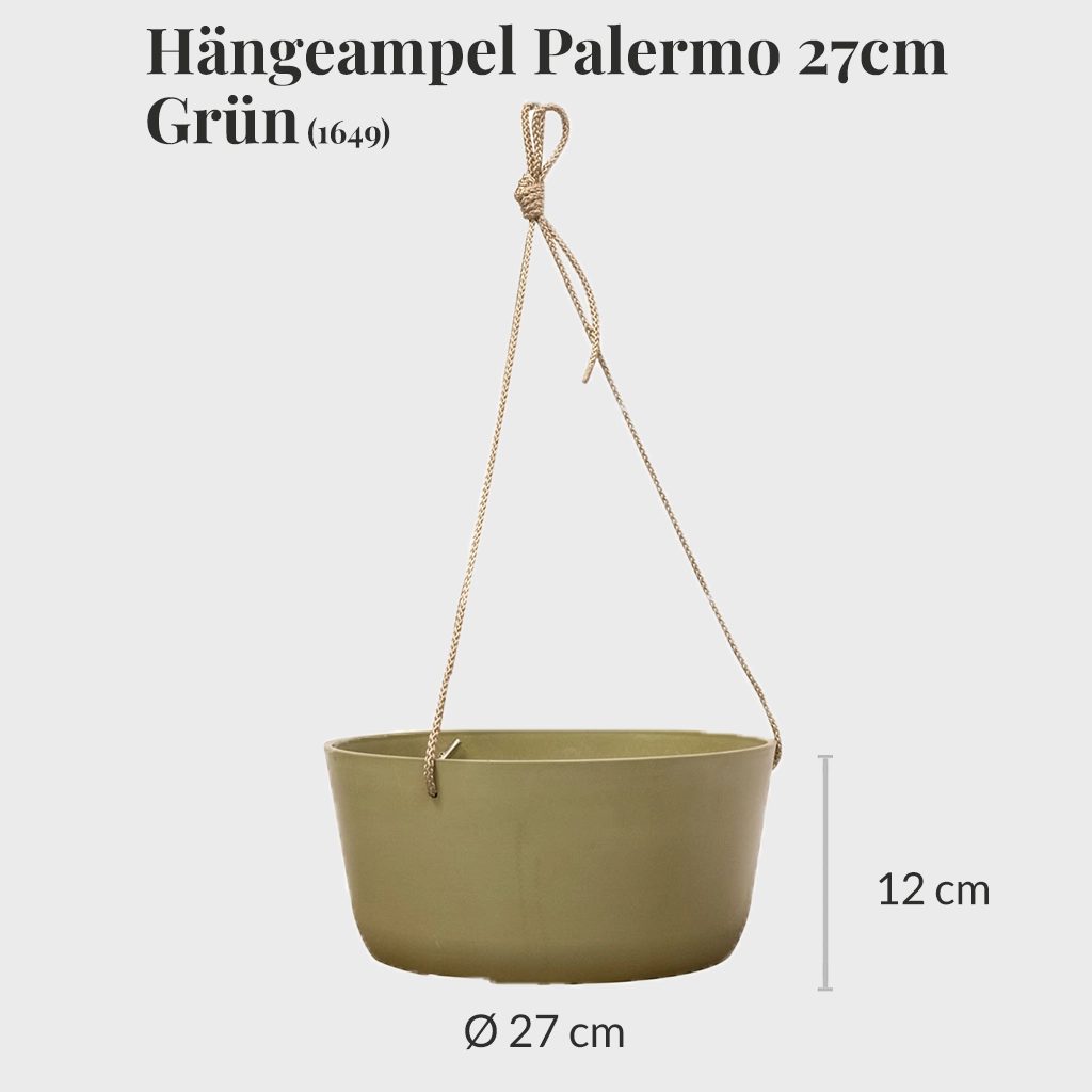 Hängeampel Palermo 27cm mit Erde