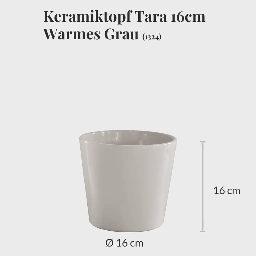 4er Übertopfset 2L 2M Warmes Grau