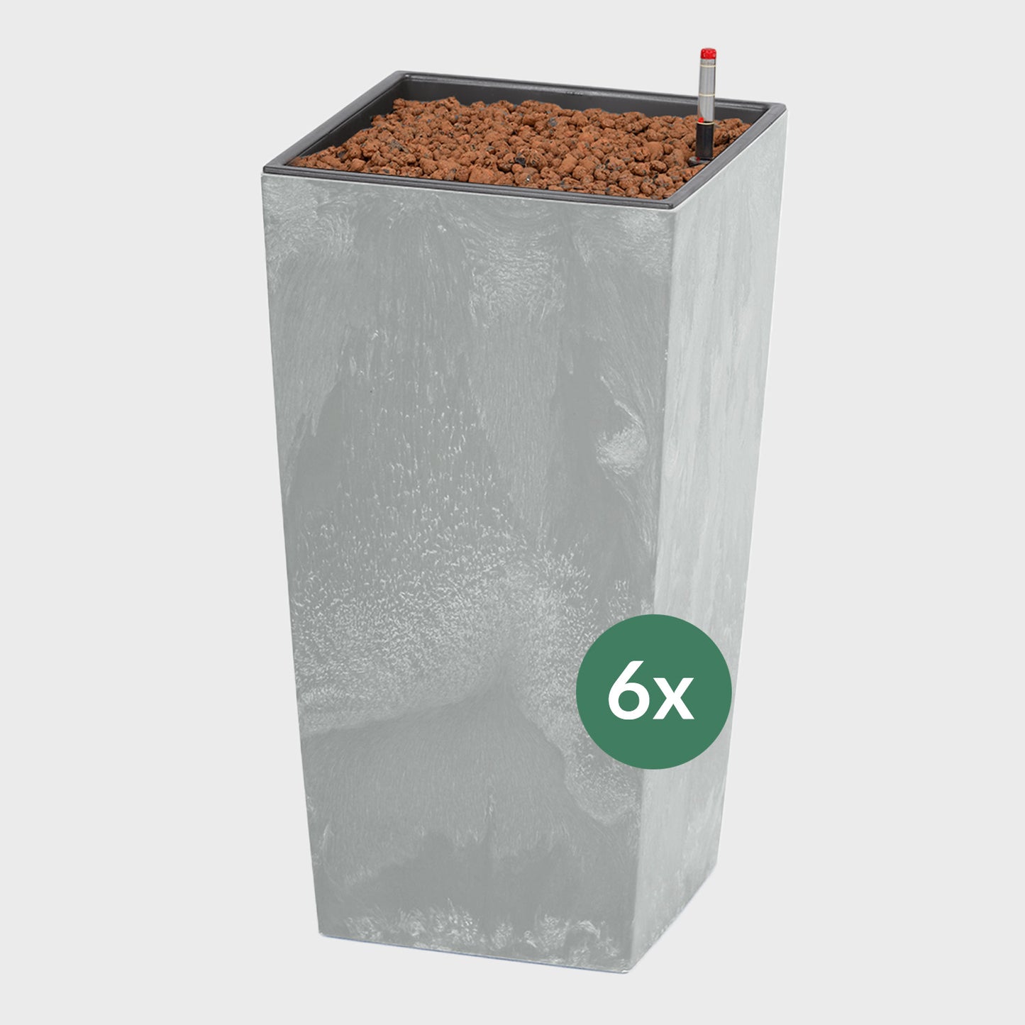 PALETTENSET XL Pflanzen Minimalistisch & Pflegeleicht in Betonoptik - Hydrokultur Büropflanzen