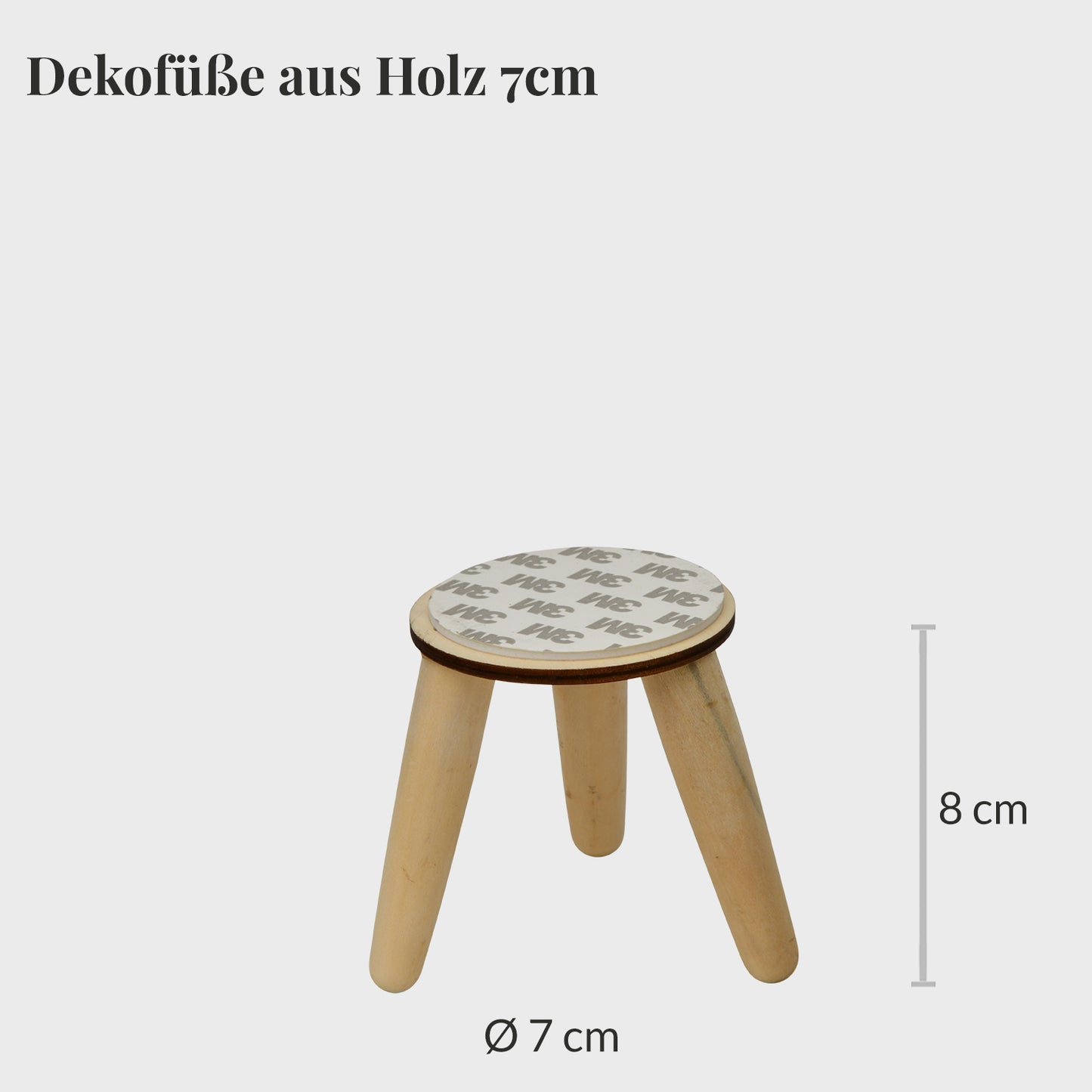 Holzfuß für Dekotopf