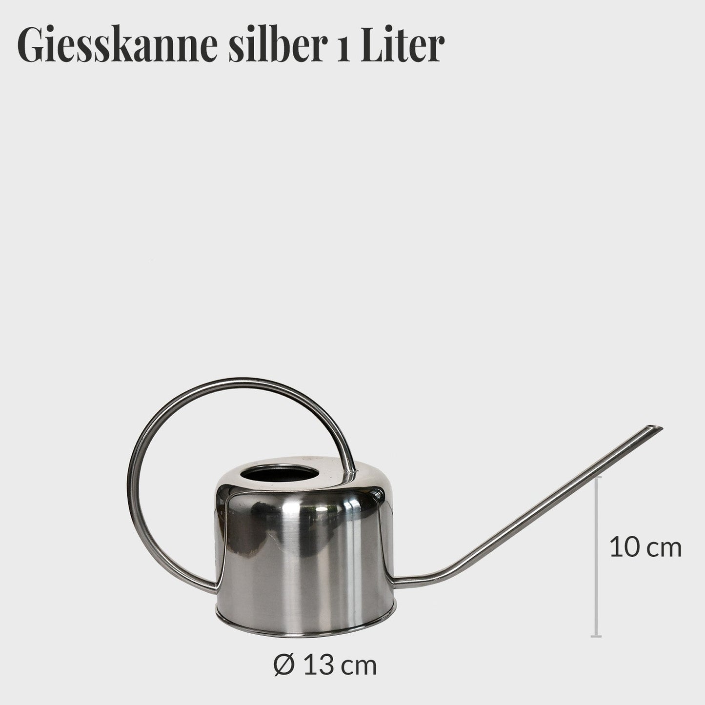 GRATIS Gießkanne Silber 1L