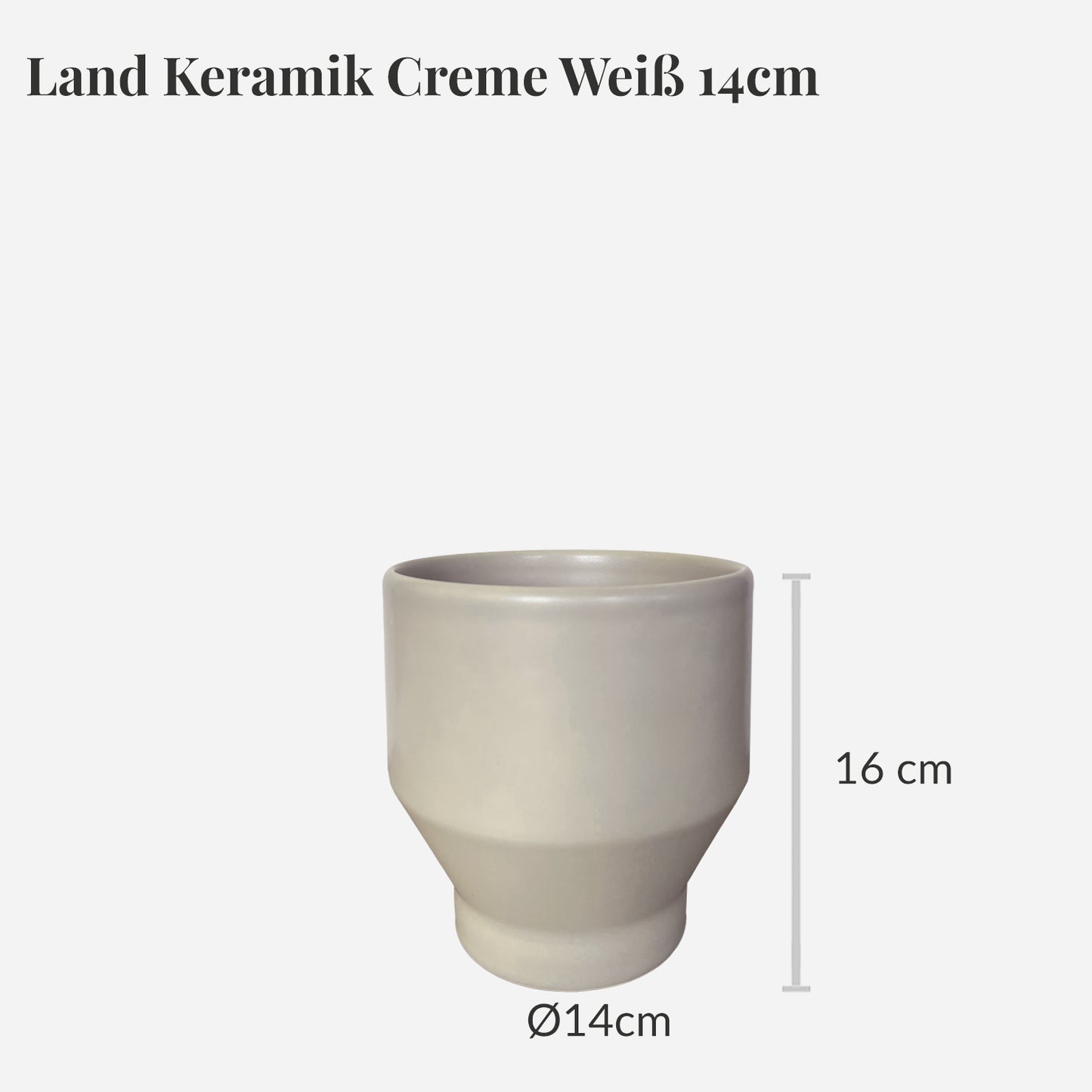 Keramiktopf Land 14cm