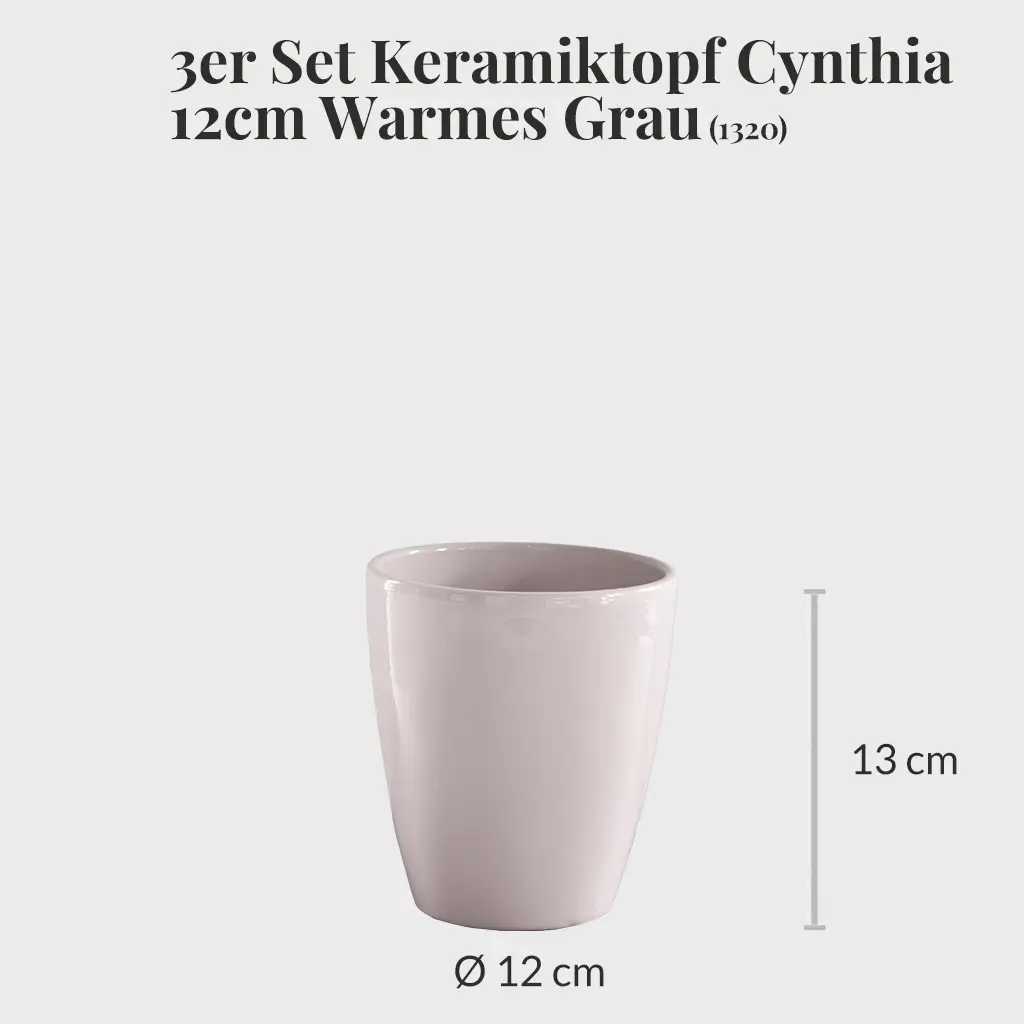 Kermamiktopf für Zimmerpflanzen 12cm