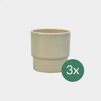 3er Set Keramiktopf Cello 10cm Pastellgrün