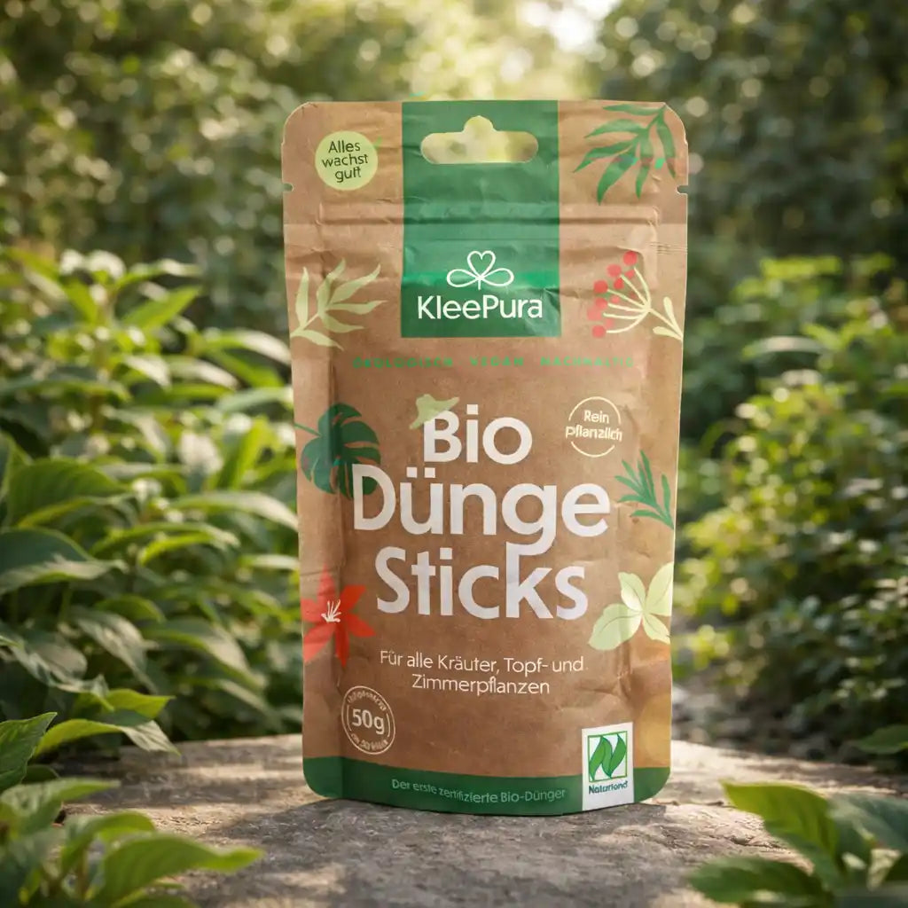 Bio Düngestäbchen für besseren Wachstum bei Kräuter und Zimmerpflanzen 