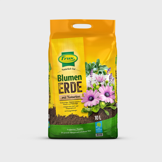 Blumenerde mit Naturton 10L torfreduziert