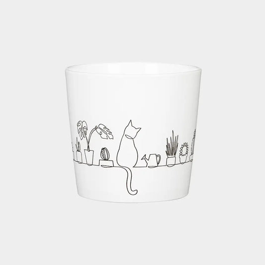 Catview Keramiktopf Weiß 13cm
