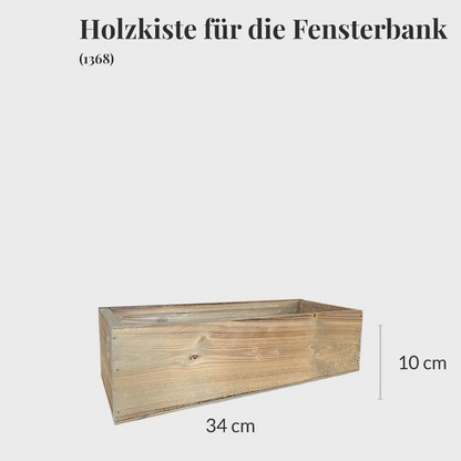 Holzkiste für 3 Pflanzen