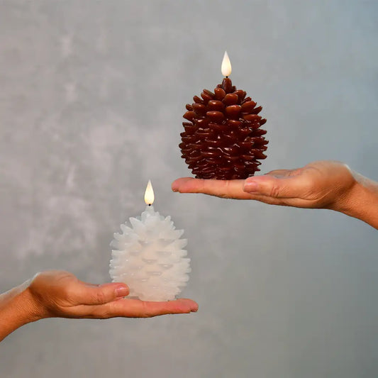 Kerze Tannenzapfen LED