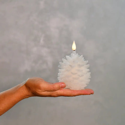 Kerze Tannenzapfen LED