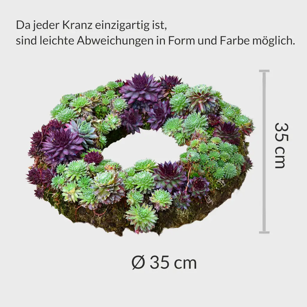 Trauerkranz mit Schleife Modern Ø 35cm
