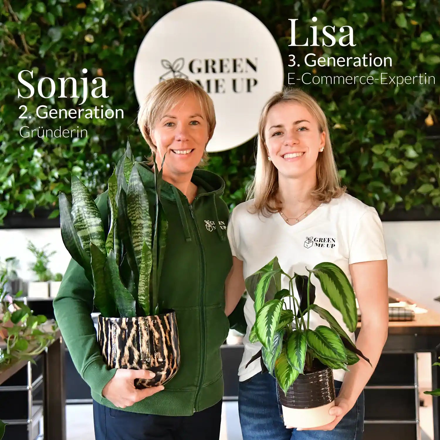 Sonja und Lisa Familienunternehmen Green me Up