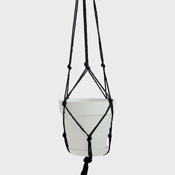 Makramee-Pflanzenhänger Aus Hanfseil – 132 Cm Lang, Für Töpfe Bis 25,4 Cm, 6 Beine, Handgewebt, Für Innen & Außen