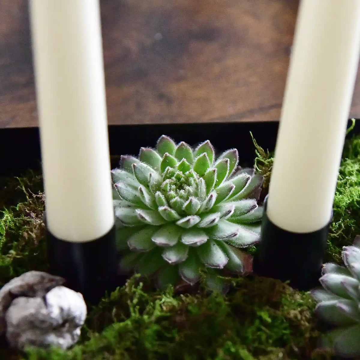 Adventskranz Modern mit Metallschale und Floristendeko – Green Me Up