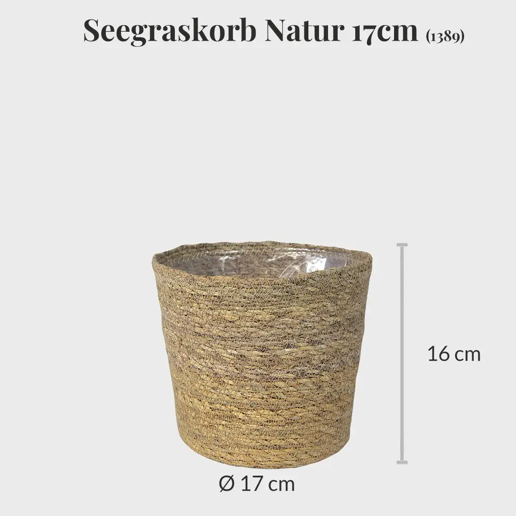 Seegraskorb Natur 17cm