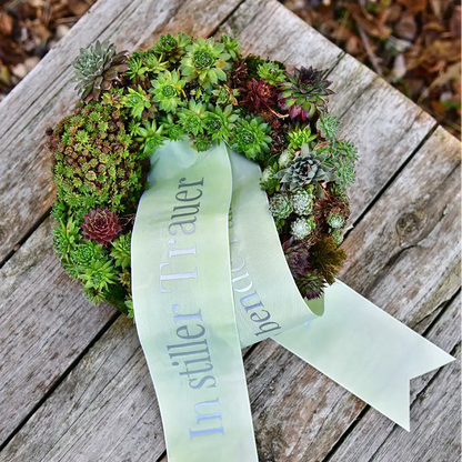 Trauerschleife für kleine Kränze 7cm
