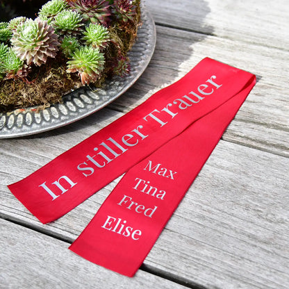 Trauerschleife für kleine Kränze 7cm