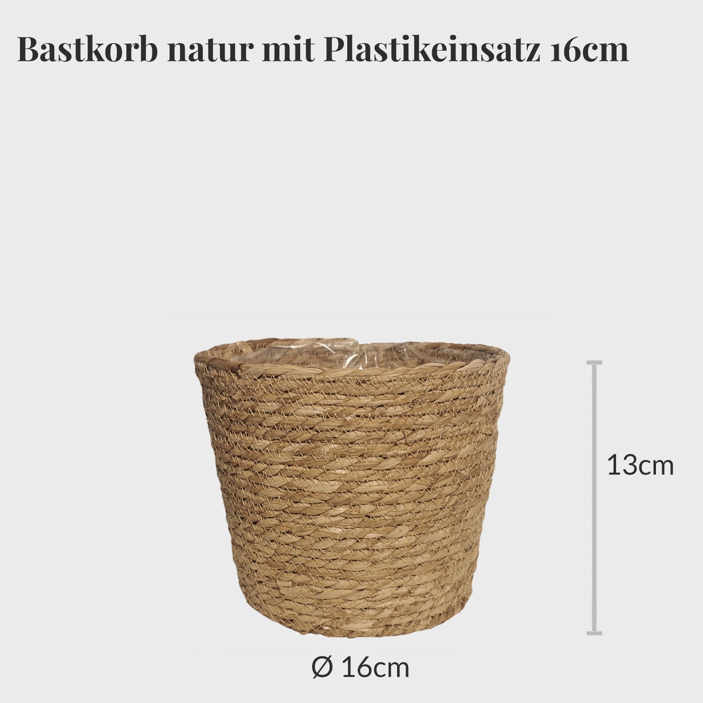 6er Übertopfset 1L 1M 4S Weiß-Natur