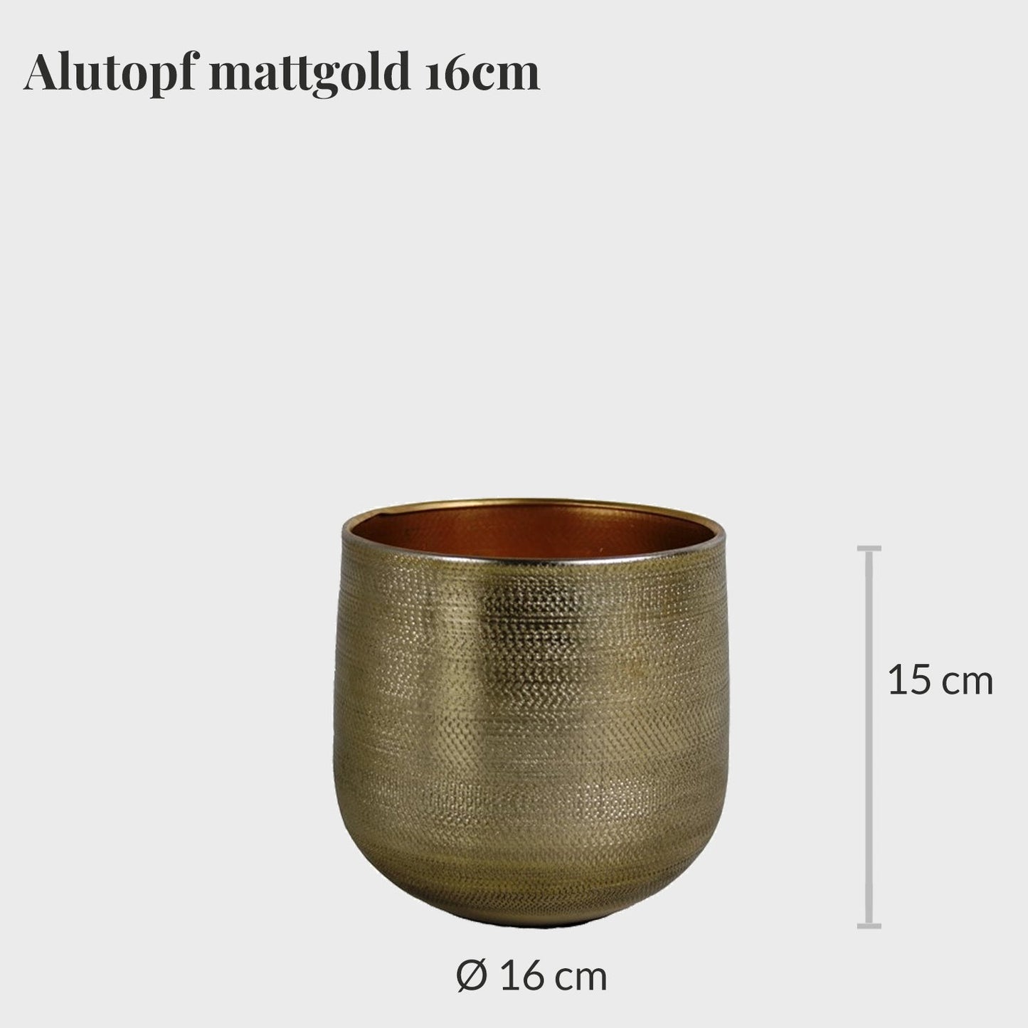 Alutopf für Pflanzen bis 14cm