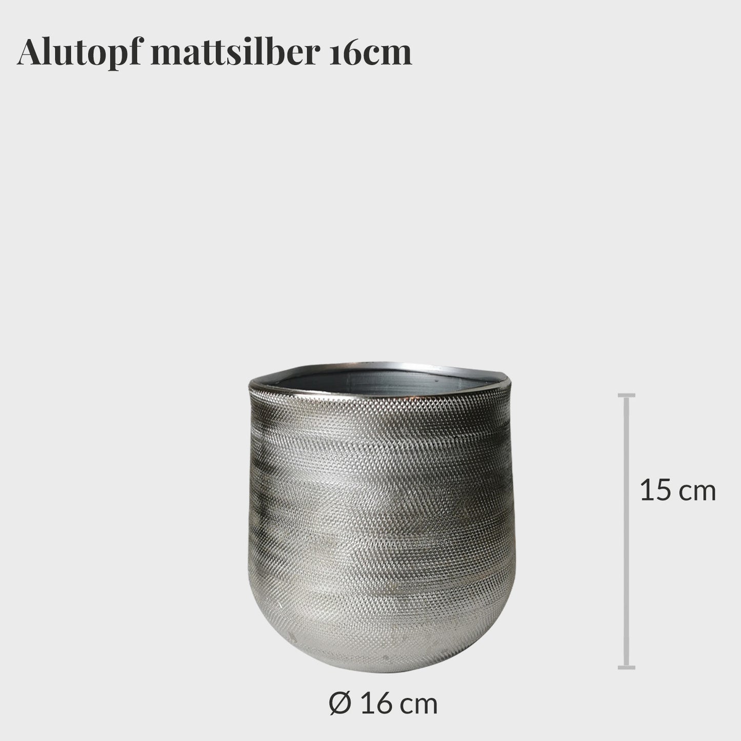 Alutopf für Pflanzen bis 14cm